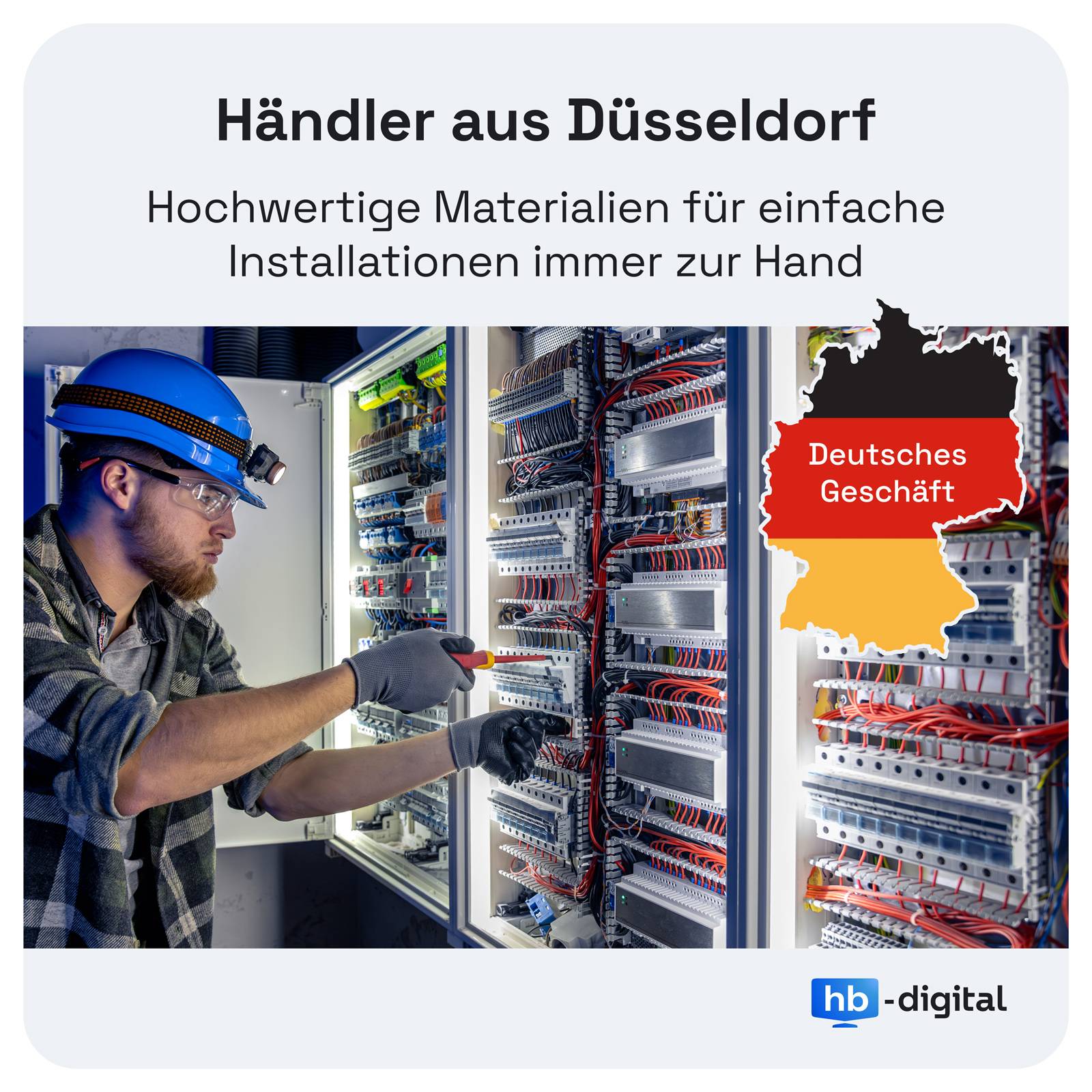 hb-digital 365mm Verdrahtungsbruecke 6mm2 H07V-K mit Aderendhuelsen schwarz