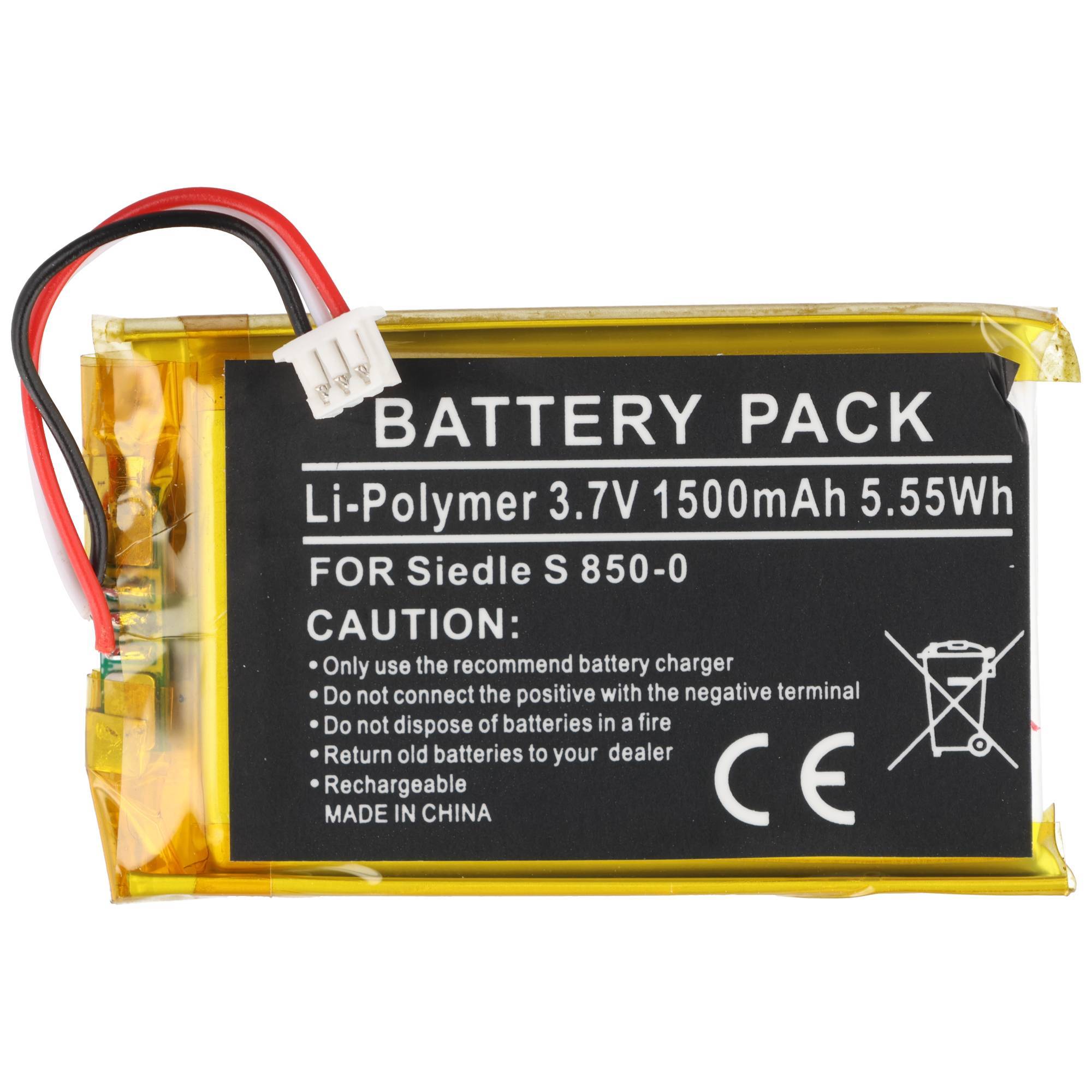 Akku passend für Siedle S 850-0 3,7 Volt 1500mAh 5,55 Wh