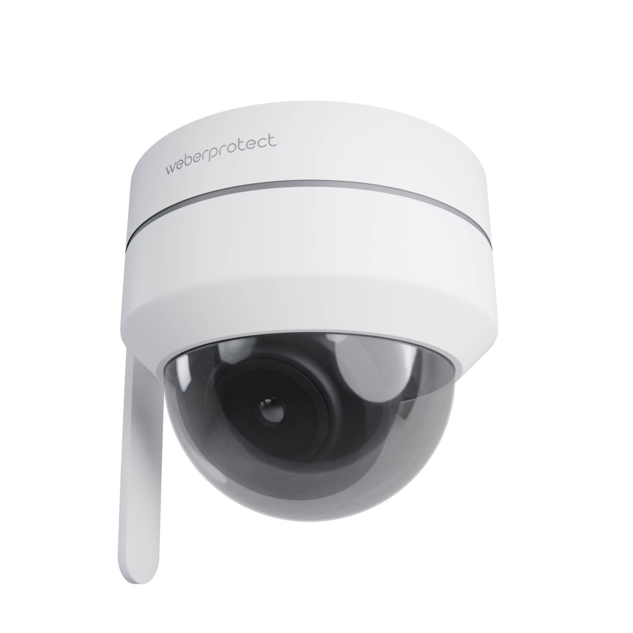 Weber Protect Iris Dome-Überwachungskamera 4K UHD PTZ 355° Vandalismusschutz PoE