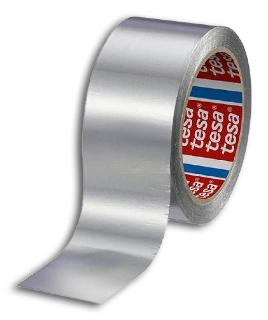 tesa Aluminiumklebeband 60630/60650/60670Aluminiumband mit transparentem Acrylat KleberZum Verkleben von Kühlleitungen und Spulen in der Haushaltsge