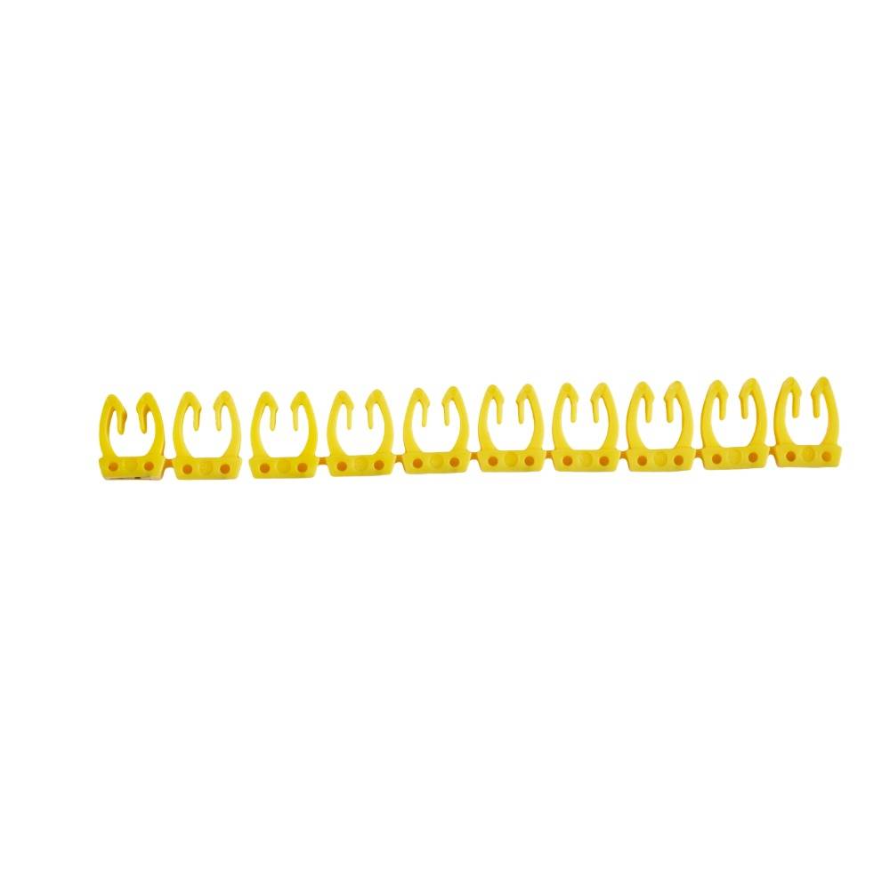 Offgridtec Kabelmarker Clips A–Z, 260 Stück, für 2,5 mm² Kabel, je 10x Buchstaben, gelb