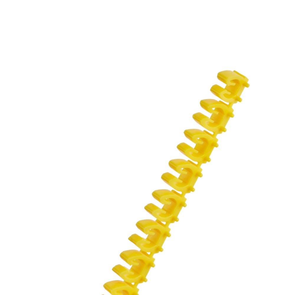 Offgridtec Kabelmarker Clips A–Z, 260 Stück, für 2,5 mm² Kabel, je 10x Buchstaben, gelb