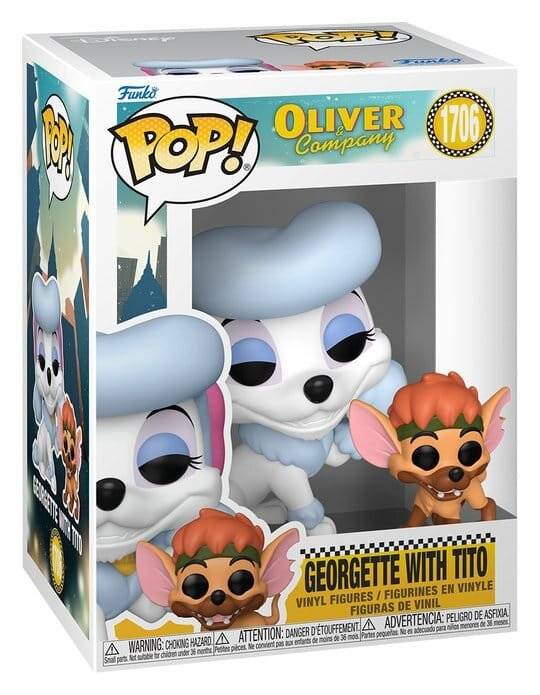 POP-Figur Disney Oliver & Company Georgette mit Tito