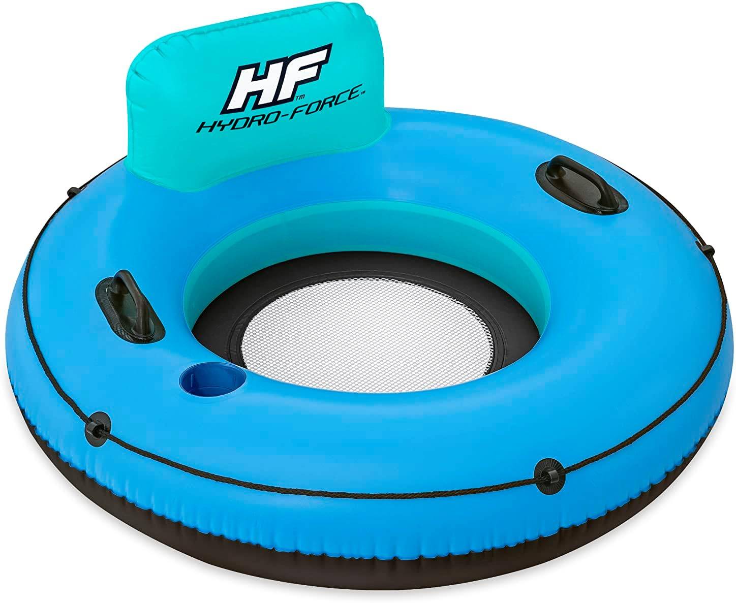 Bestway Hydro-Force Schwimmring mit Rückenlehne White Cap Rider Ø 119 cm