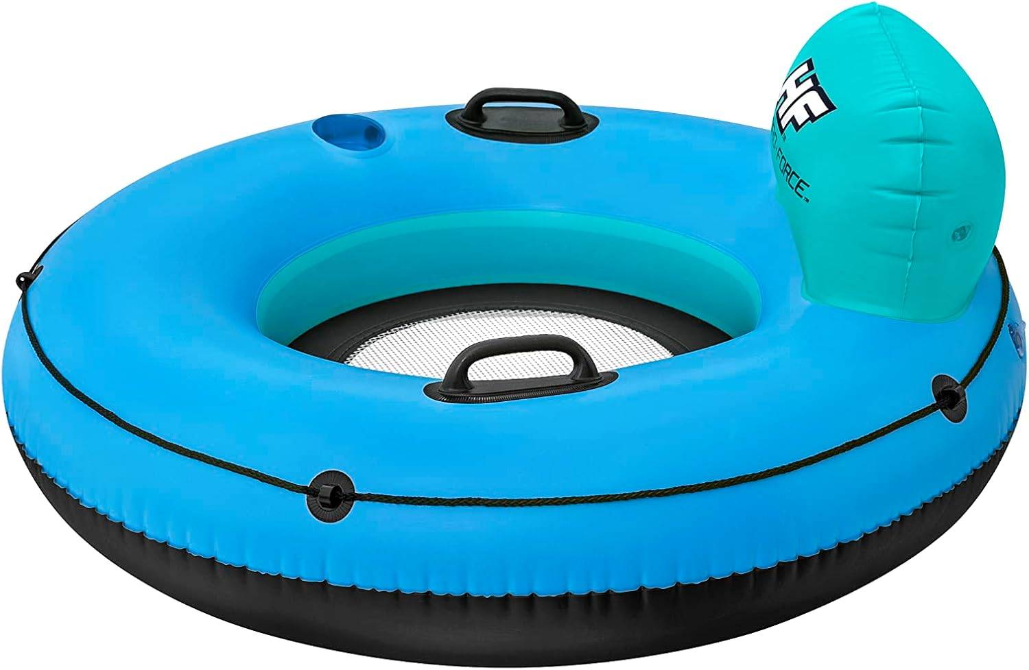 Bestway Hydro-Force Schwimmring mit Rückenlehne White Cap Rider Ø 119 cm