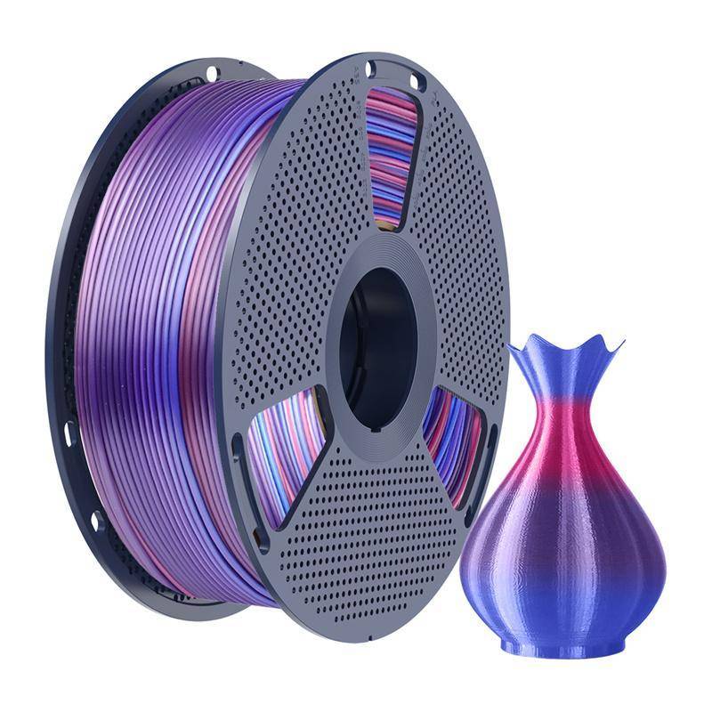 Sunlu PLA+ Silk Rainbow Filament, 1,75mm, 1kg - Farbton: Silk Rainbow 02