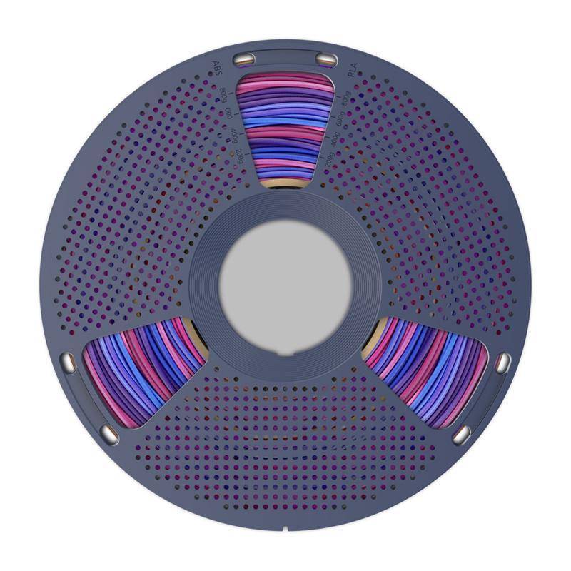 Sunlu PLA+ Silk Rainbow Filament, 1,75mm, 1kg - Farbton: Silk Rainbow 02