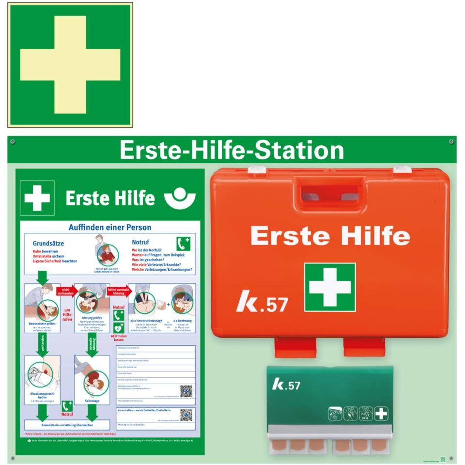 K.57 Erste-Hilfe-Station Classic Light,Koffer Pro DIN13169,QuickFix,825x602x2mm