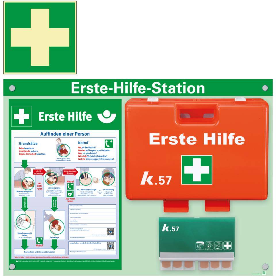 K.57 Erste-Hilfe-Station Premium Light,Koffer Pro DIN13169,QuickFix,825x602x3mm