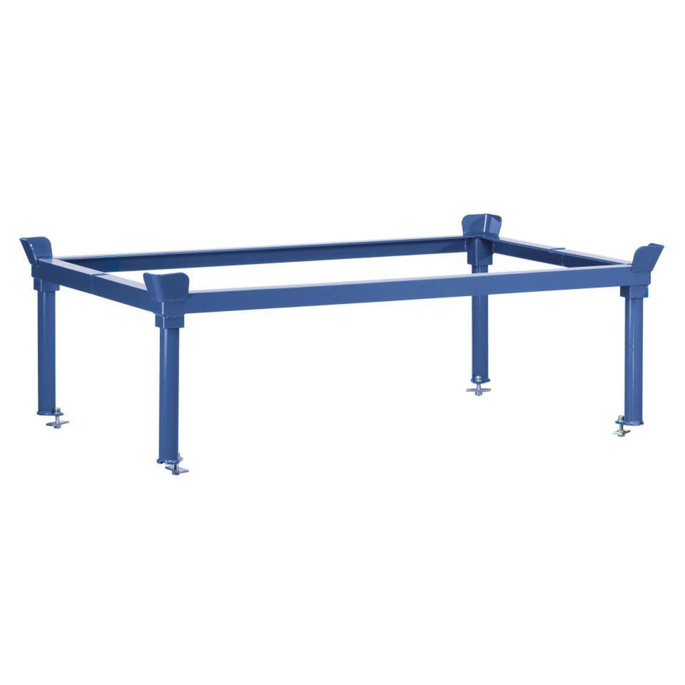 fetra® Aufsetzrahmen f.Paletten-Fahrgestelle, blau, Stahl, 1210x810x370mm, 19kg