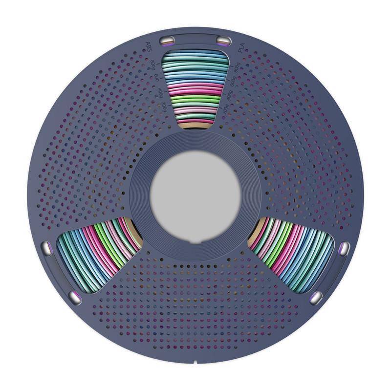 Sunlu PLA+ Silk Rainbow Filament, 1,75mm, 1kg - Farbton: Silk Rainbow 06
