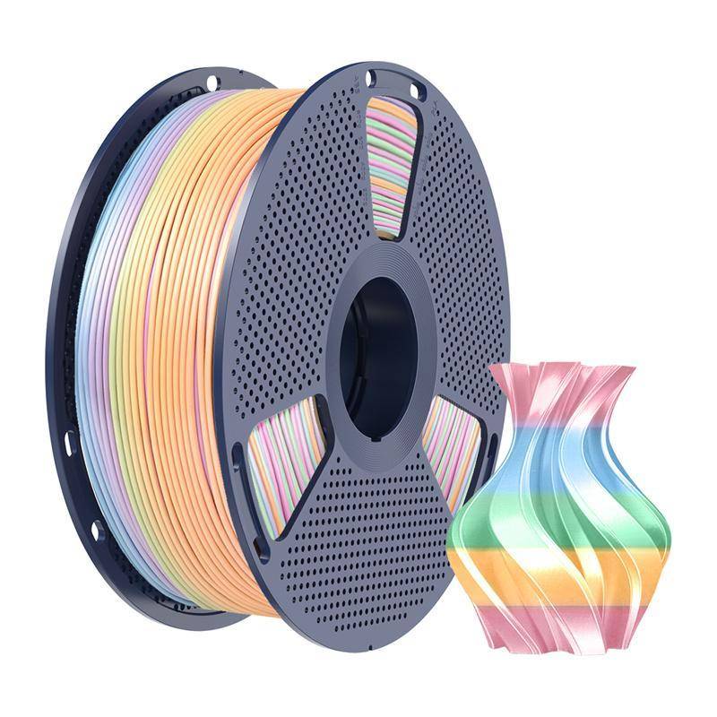 Sunlu PLA+ Silk Rainbow Filament, 1,75mm, 1kg - Farbton: Silk Rainbow 04