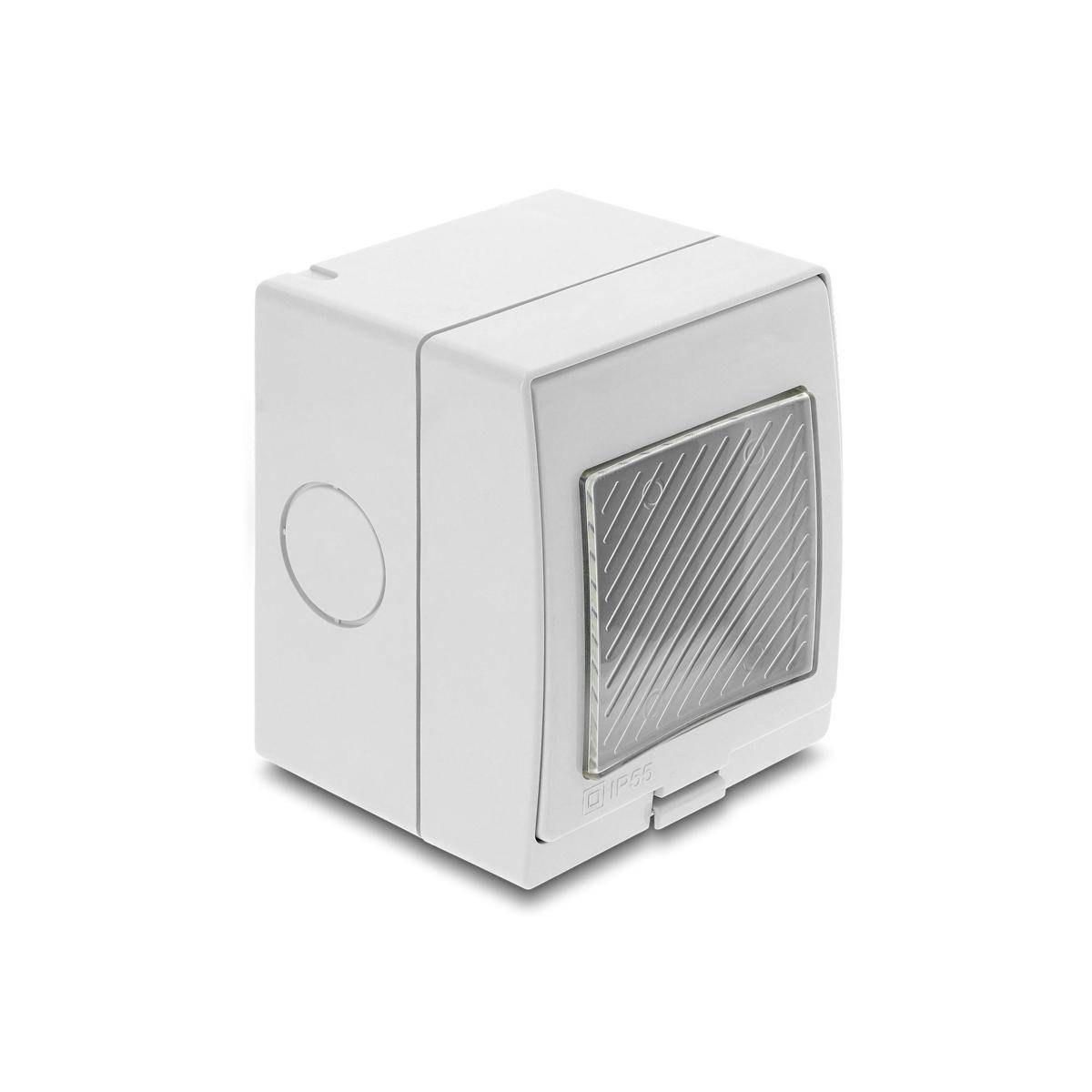 DELOCK Easy 45 Aufputzgehäuse IP55 wasserfest 2 Port