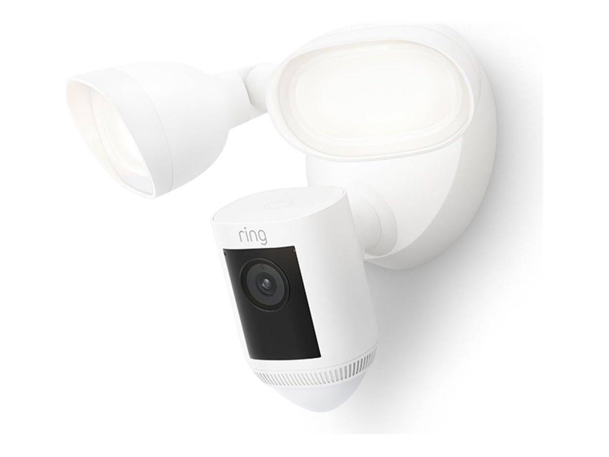 Ring Floodlight Cam Wired Plus - Netzwerk-Überwachungskamera - Außenbereich - witterungsbeständig - Farbe (Tag&Nacht