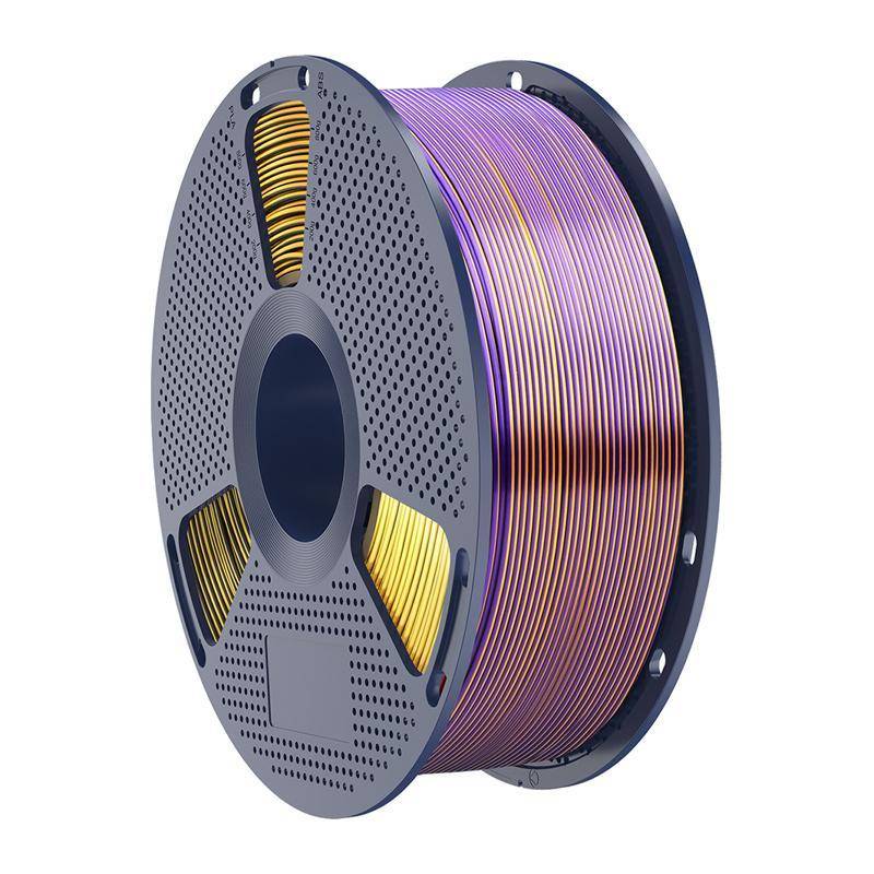 Sunlu PLA+ Silk Tri-Color Filament, 1,75mm, 1kg - Farbton: Black Gold Purple