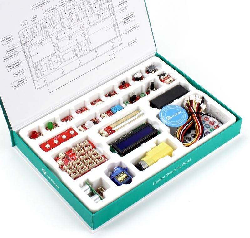 Elecrow Crowtail Starter Kit für Raspberry Pi, 22 Module, Plug & Play, ohne Raspberry Pi