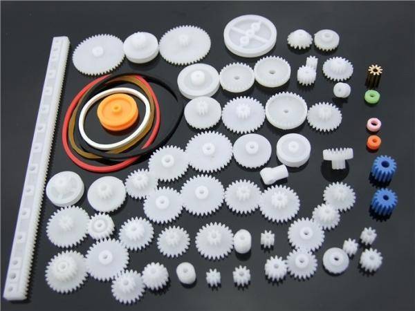 Elecrow DIY Getriebe-Kit, 60 Zahnräder, 0,5 Modul, ABS Kunststoff, Zahnstangen Schnecken Riemen