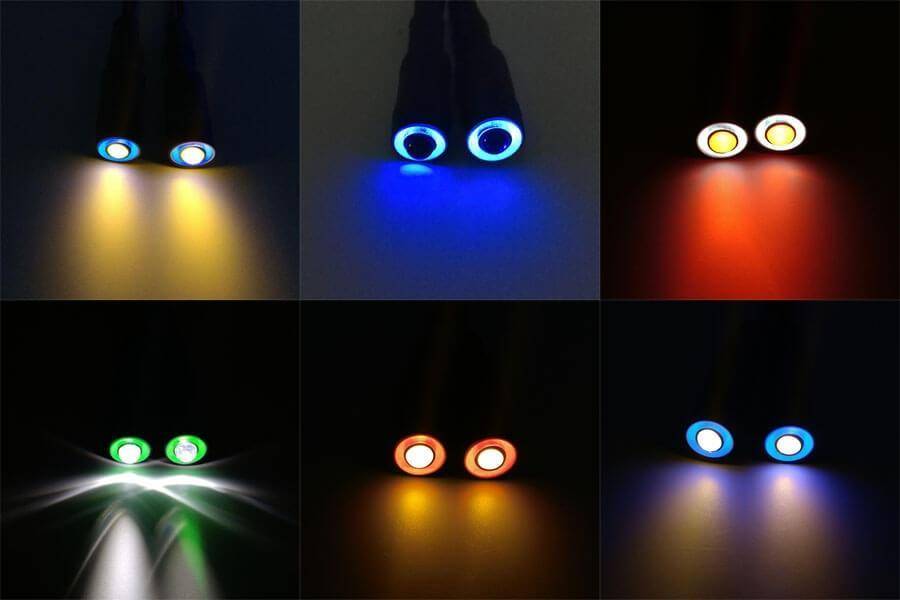 Elecrow RGB Angel Eye Licht, mini LEDs, äußerer Leuchtring (RGB), innerer Ring (weiß)