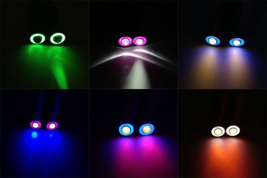 Elecrow RGB Angel Eye Licht, mini LEDs, äußerer Leuchtring (RGB), innerer Ring (weiß)