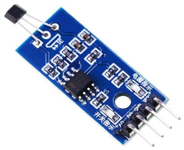 Elecrow Hall Sensor Modul A3144E, Digitaler Ausgang, Strom 16mA, Betriebsspannung 3,3-5,5V