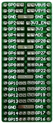 Elecrow Prototypenplatine für Raspberry Pi Pico, lötbar mit 68 beschrifteten Pins