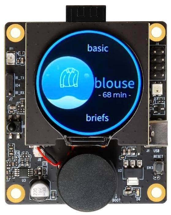Elecrow ESP32-C3-LCD Kit, Entwicklungsboard mit 1.28 Zoll Display, Drehencoder, Bluetooth, WiFi, USB