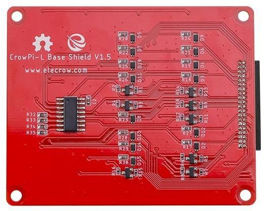 Elecrow CrowPi L Base Shield, GPIO-Schnittstelle, ADC-Chip, SPI, Acrylgehäuse, für Crowtail-Module