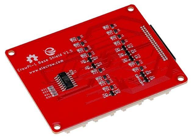 Elecrow CrowPi L Base Shield, GPIO-Schnittstelle, ADC-Chip, SPI, Acrylgehäuse, für Crowtail-Module
