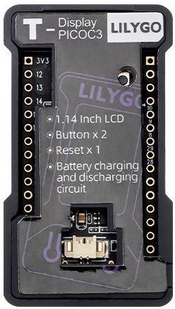 Elecrow T Display PicoC3, RP2040, 1,14 Zoll LCD, 135x240 Pixel, USB-LiPo, IoT-Modul, 3,3V