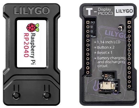 Elecrow T Display PicoC3, RP2040, 1,14 Zoll LCD, 135x240 Pixel, USB-LiPo, IoT-Modul, 3,3V