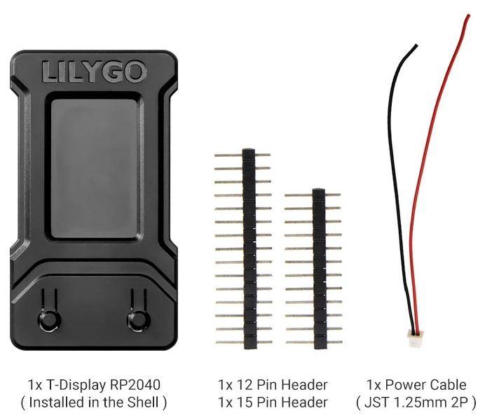 Elecrow T Display PicoC3, RP2040, 1,14 Zoll LCD, 135x240 Pixel, USB-LiPo, IoT-Modul, 3,3V