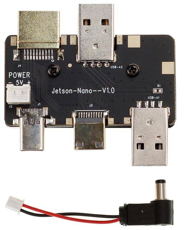 Elecrow CrowView Note Bridge Kit Adapterboard für NVIDIA Jetson Nano, USB-A- und HD-Port