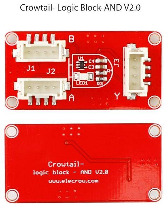 Elecrow Crowtail Logic Block 2.0, 4-Pin JST, 3,3V-5V - Logik-Funktion: AND