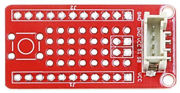 Elecrow Crowtail Protoboard 2.0, Lochrasterplatine, 4-Pin Kabel, S0 S1 VCC GND, 2,54mm Raster