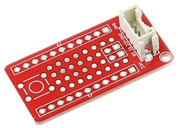 Elecrow Crowtail Protoboard 2.0, Lochrasterplatine, 4-Pin Kabel, S0 S1 VCC GND, 2,54mm Raster
