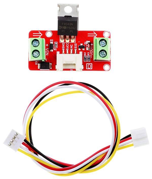 Elecrow Crowtail-MOSFET 2.0, Lüftersteuerung, Schaltspannung 5-50V DC, Steuerspannung 5V