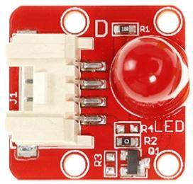 Elecrow Crowtail-LED 2.0 digitales LED-Modul, PWM, Plattenmontage, 8mm LED, 4-Pin, 5V - Farbe: Rot