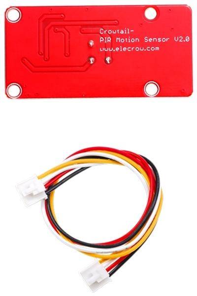 Elecrow Crowtail-PIR Motion Sensor 2.0, 120 Grad, 6m Reichweite, JST-PH 2.0 4-Pin, 3V-5V
