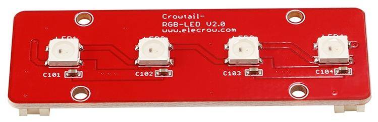 Elecrow Crowtail-RGB-LED 2.0, 4x WS2812B, adressierbar, kaskadierbar, JST-PH 2.0, 5V
