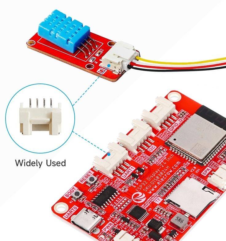 Elecrow Crowtail Steckverbinder JST-PH 2.0, 4-Pin, 2,0mm Rastermaß, ohne Kabel, 10 Stück