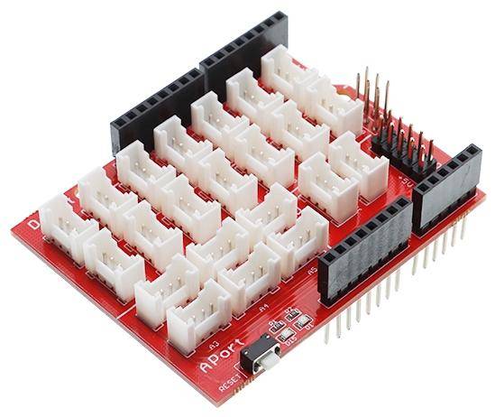 Elecrow Crowtail Base Shield 2.0 für Arduino, I2C UART Analog Digital, 4-Pin JST, 3,3-5V
