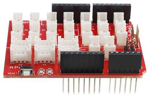 Elecrow Crowtail Base Shield 2.0 für Arduino, I2C UART Analog Digital, 4-Pin JST, 3,3-5V
