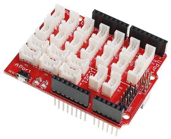 Elecrow Crowtail Base Shield 2.0 für Arduino, I2C UART Analog Digital, 4-Pin JST, 3,3-5V