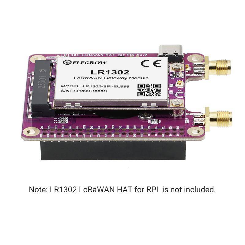 Elecrow LR1302 LoRaWAN Gateway Module SPI EU868, SX1302, 8 Kanäle, Mini PCIe, -139dBm, 26dBm, 3,3V