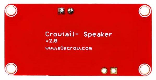 Elecrow Crowtail Speaker 2.0 Audioausgabe-Modul, integrierter Verstärker, Potentiometer, 20kHz, 5V