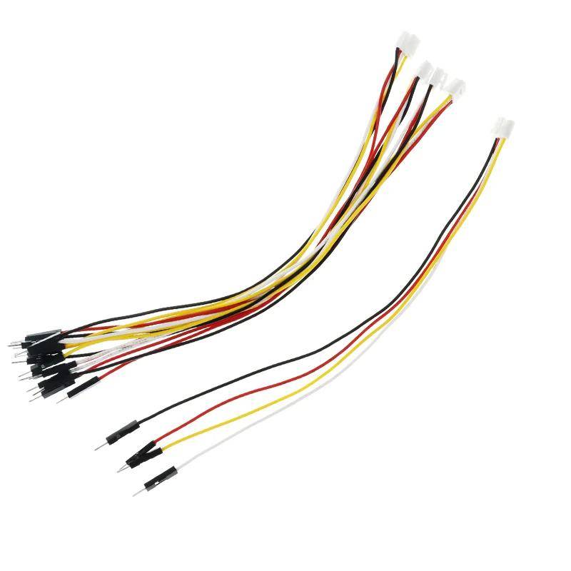 Elecrow 4 Pin Crowtail zu Male Jumper Wire, splittbar, TTL-Schnittstelle, 20cm, 5 Stück