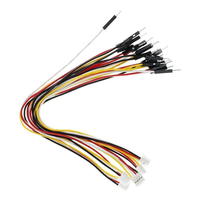 Elecrow 4 Pin Crowtail zu Male Jumper Wire, splittbar, TTL-Schnittstelle, 20cm, 5 Stück