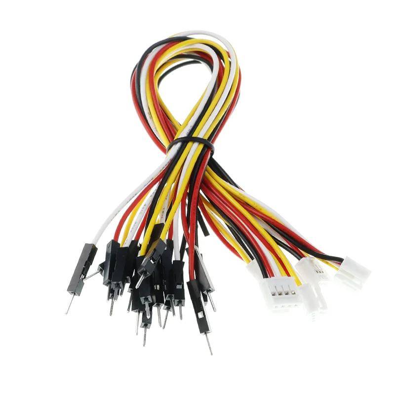 Elecrow 4 Pin Crowtail zu Male Jumper Wire, splittbar, TTL-Schnittstelle, 20cm, 5 Stück
