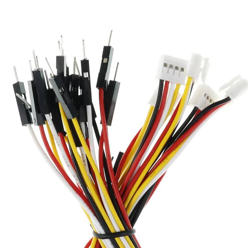 Elecrow 4 Pin Crowtail zu Male Jumper Wire, splittbar, TTL-Schnittstelle, 20cm, 5 Stück