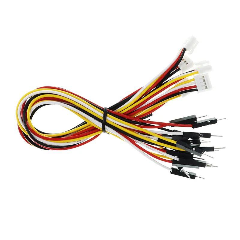Elecrow 4 Pin Crowtail zu Male Jumper Wire, splittbar, TTL-Schnittstelle, 20cm, 5 Stück